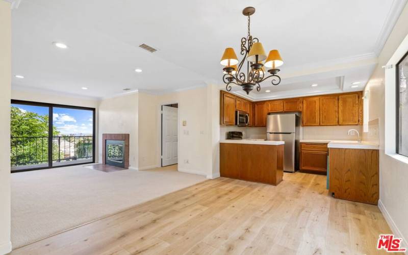 Living Room - Dining Area - Kitchen