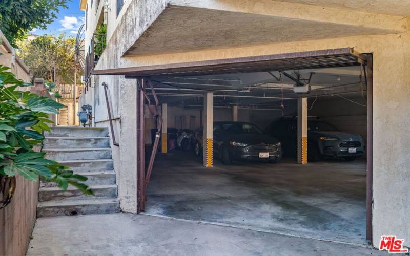 Gated Garage w/ Tandem Parking