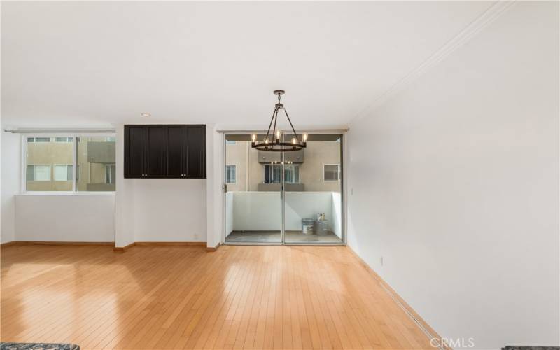 View of Dining Room and Balcony