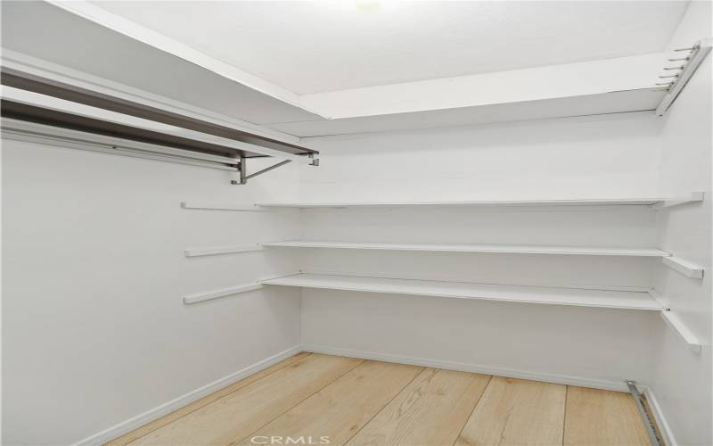 Primary walking closet