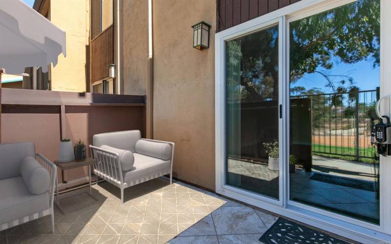 Virtually Staged Patio