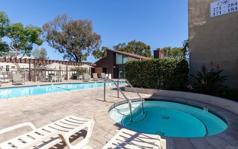 Pool 2 has a hot tub AND the fitness room is located in foreground as well!