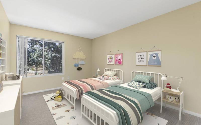 Virtually Staged Bedroom 1