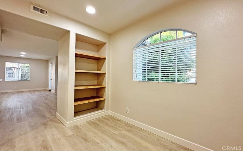 Extra space for a home office or study area