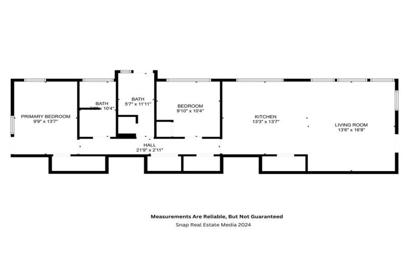 Each unit is an identical inverted floor plan