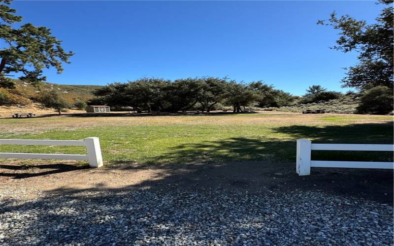 Park area at clubhouse