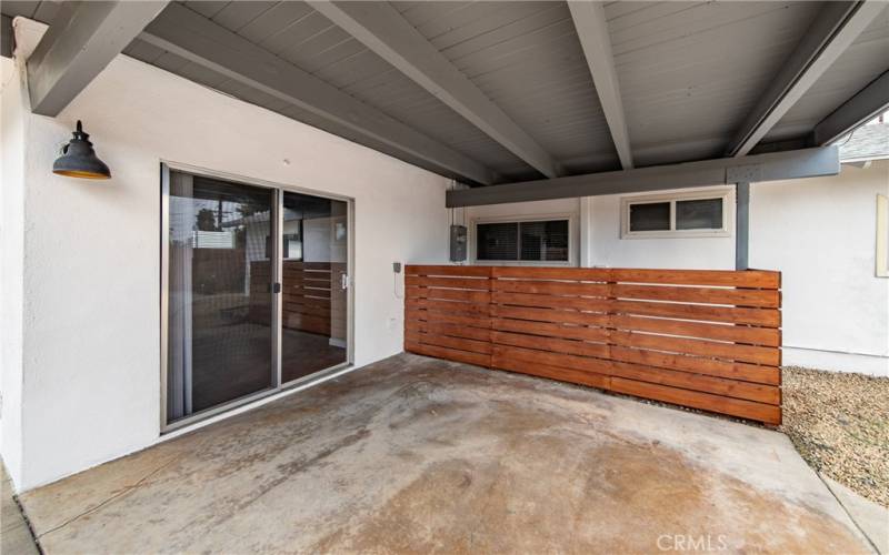 Covered patio