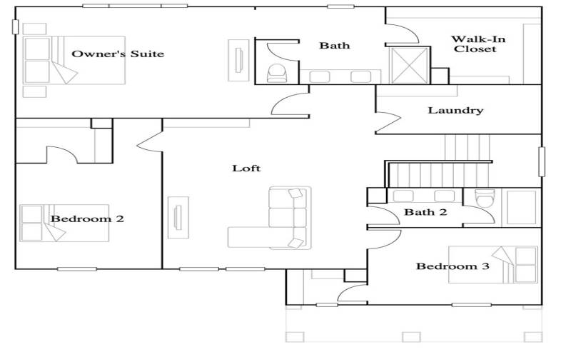 Residence 3 - level 2 floorplan