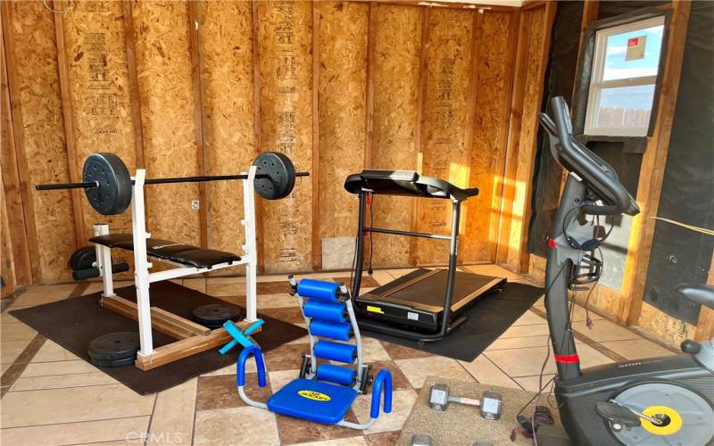 Shed Inside - Gym