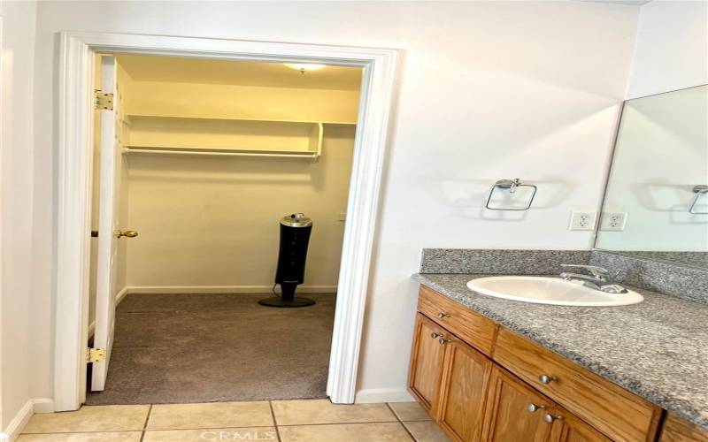 Master Bathroom across Walk-In Closet