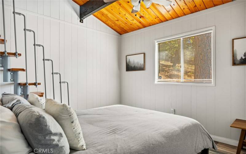 upstairs bedroom #2 

with stairs to small loft