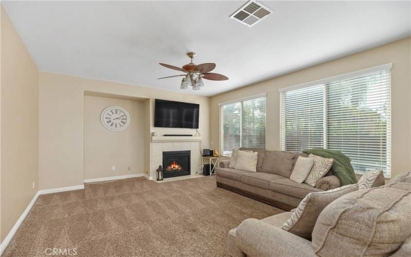 FAMILY ROOM WITH FIREPLACE