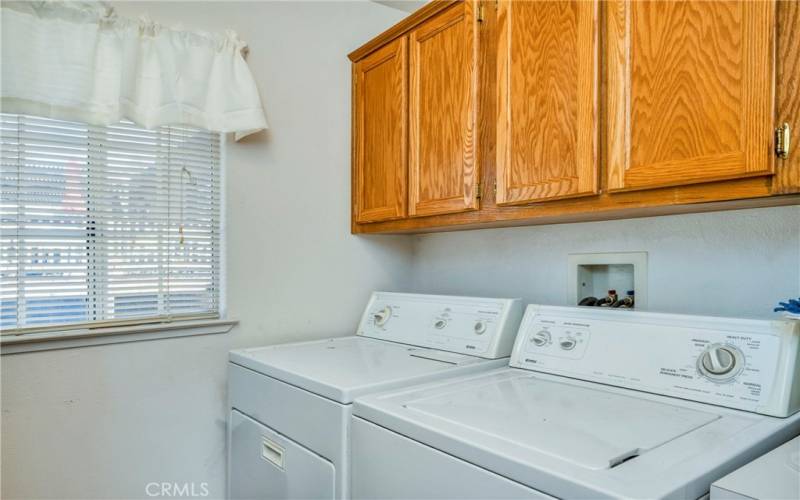 Laundry are is just outside the primary bedroom.