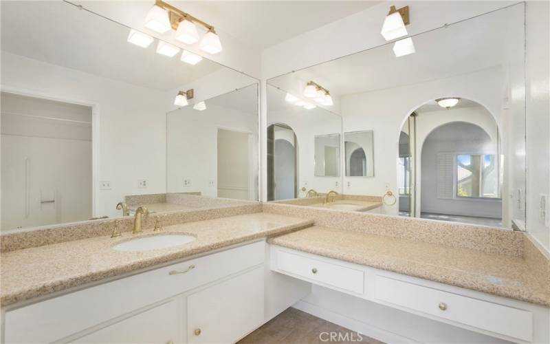 Primary Bathroom vanity area