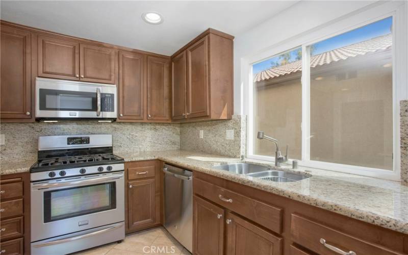 Kitchen with plenty of natural sunlight