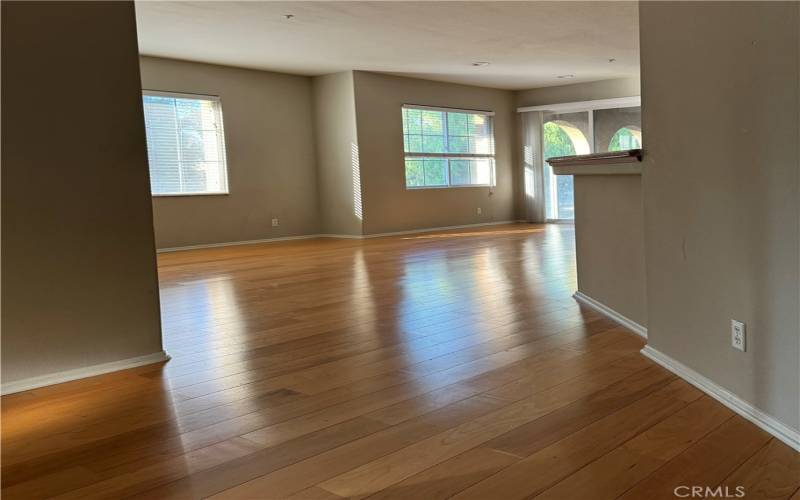 Upstairs living area