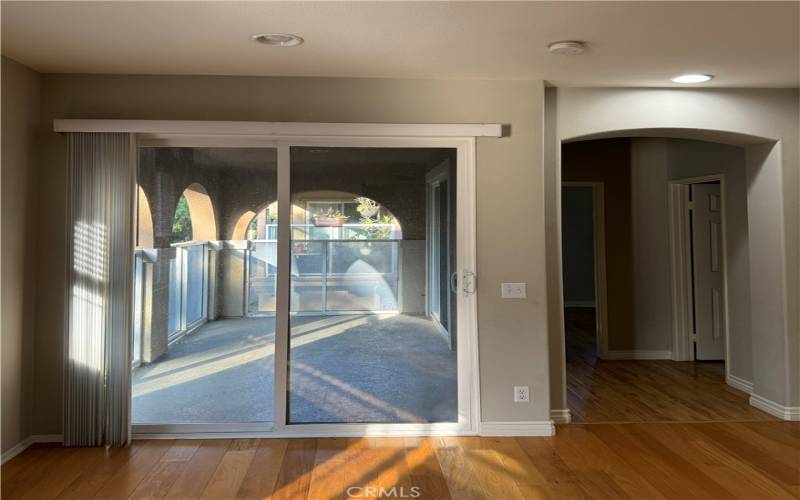 Living room to balcony