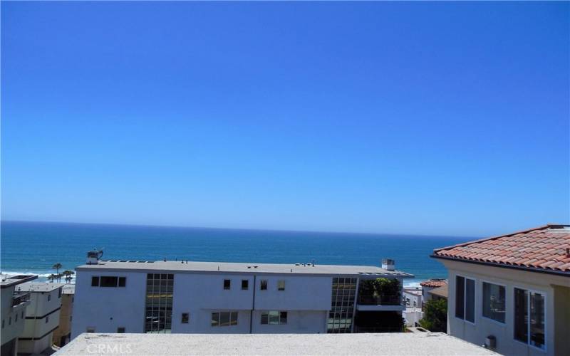 Ocean views from living room and balcony