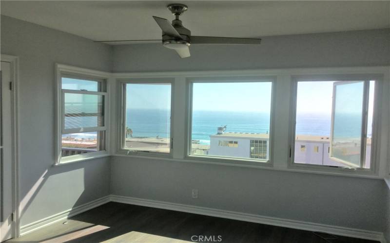 Ocean views from front bedroom