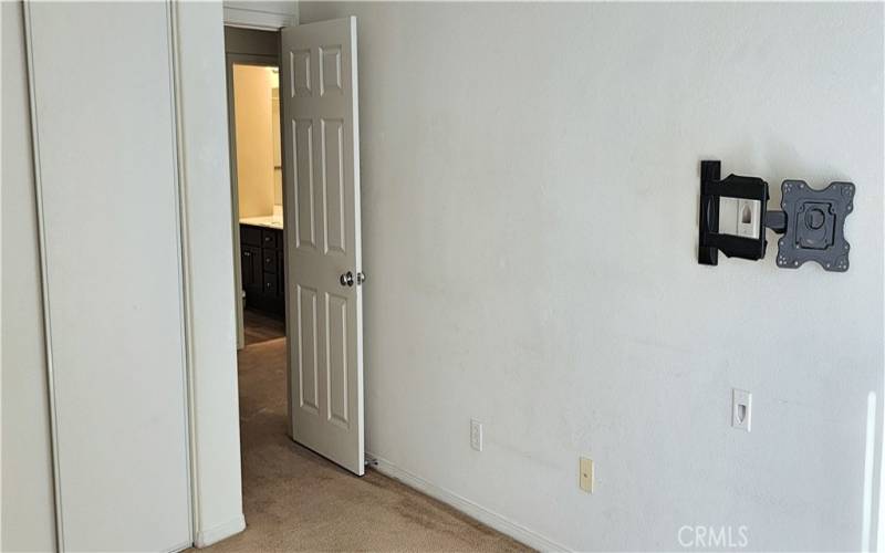 bedroom across the hallway bathroom