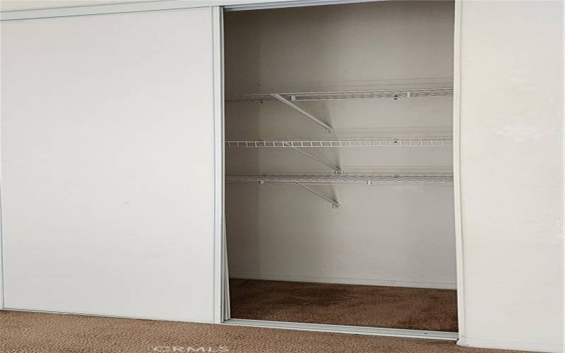 Huge closet at the bedroom near the laundry room