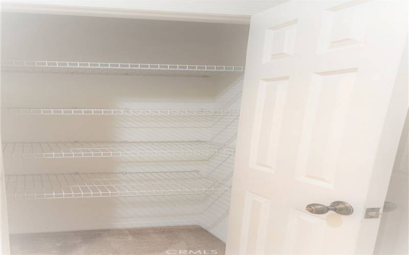 Linen closet at the hallway