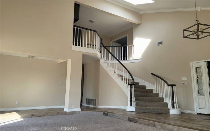 Curved Stairway Entry