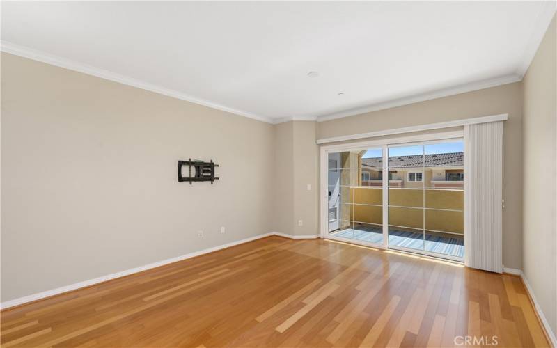 Warm wood floors throughout Unit 407