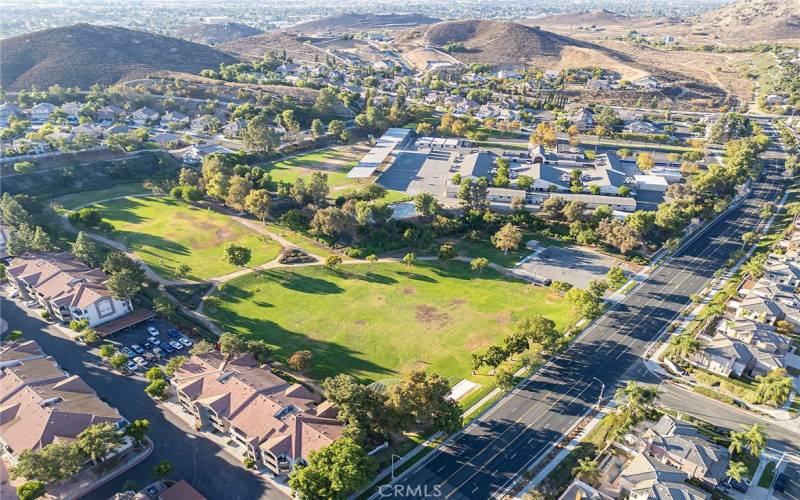 View of Parkview Park next to complex.