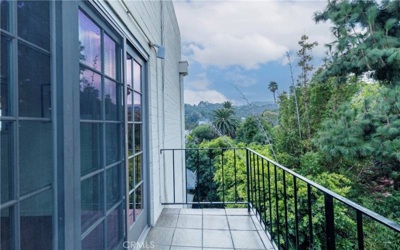 Balcony view off dining area