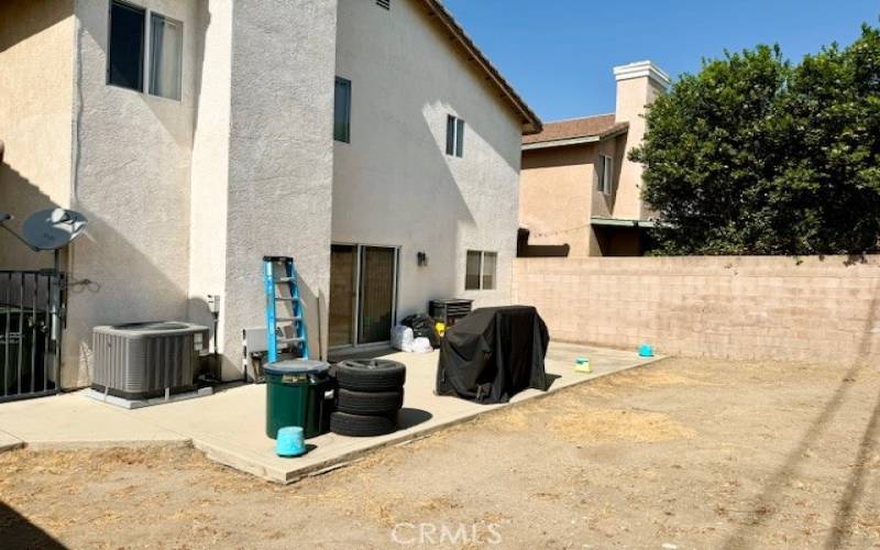 Large Concrete Patio!