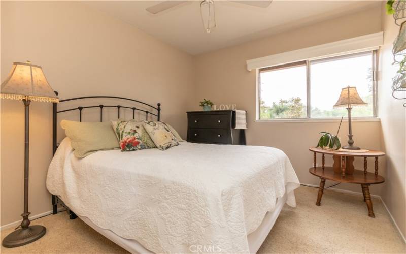 Comfortable second bedroom upstairs.