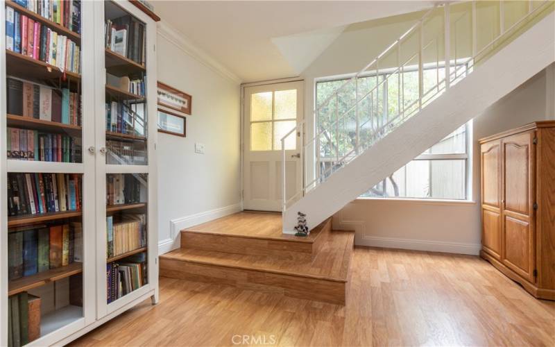 Enter to a lovely interior with stairs near the entry.