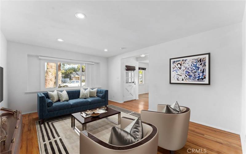 Virtually Staged living room! great space!