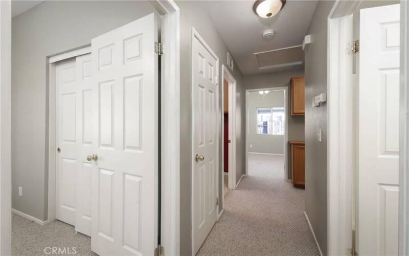 Hallway to Bedrooms and Laundry