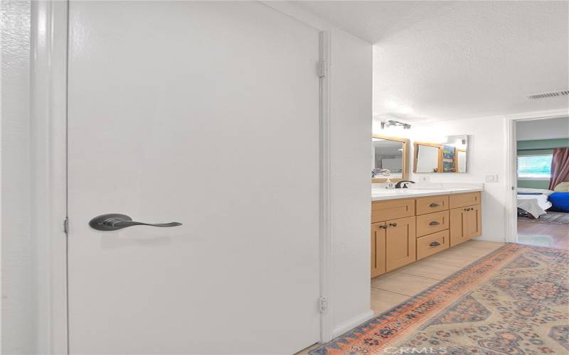 Great linen/storage closet in bathroom