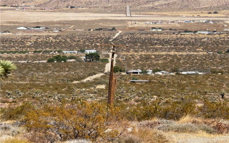 Electricity poles nearby