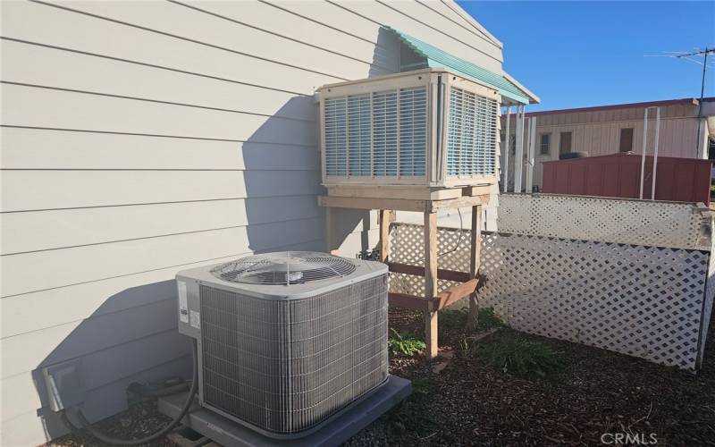 new AC unit and evaporative cooler