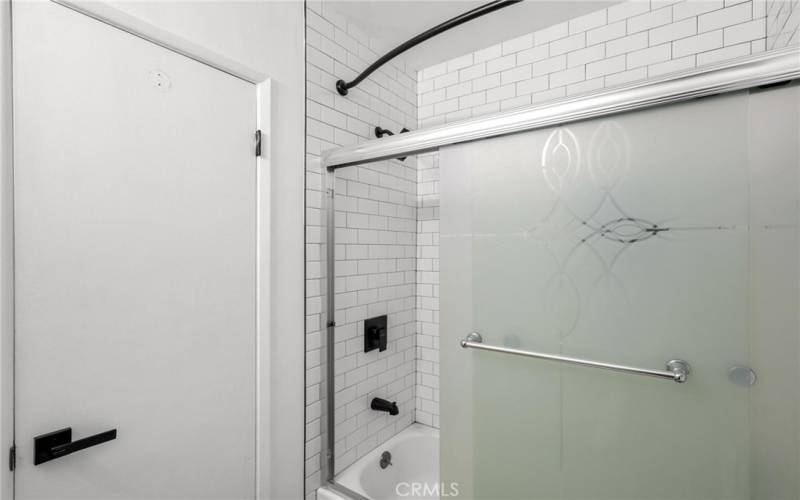 New sliding shower door