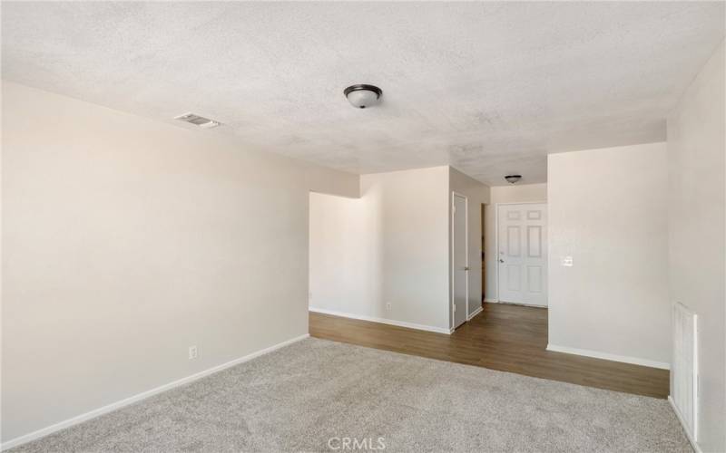 view of entry way from living room