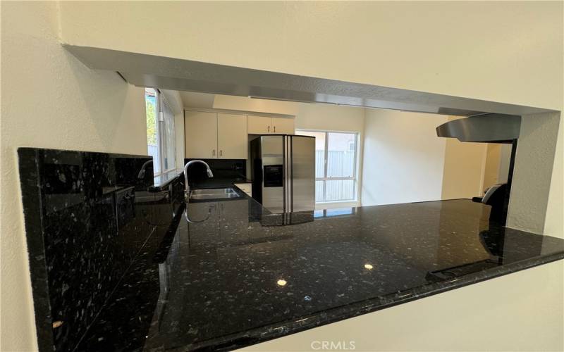 Kitchen opens to the Family room.