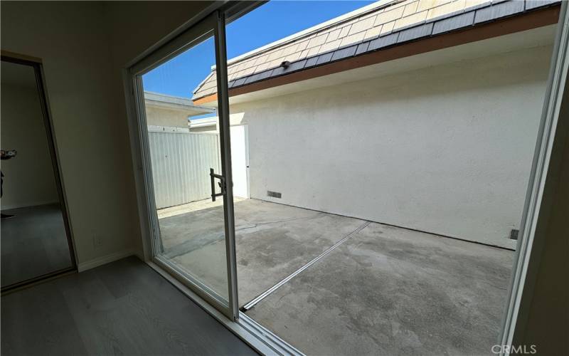 Court yard off Master bathroom