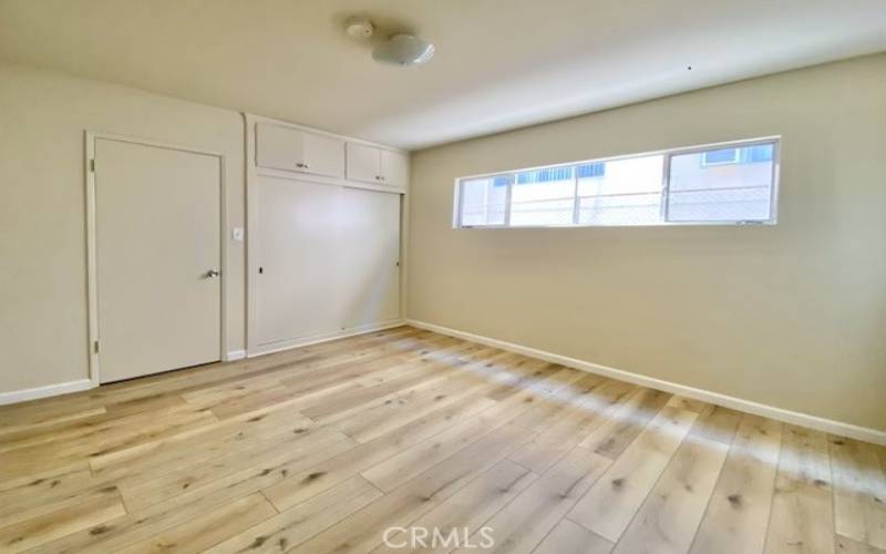 Bedroom with tons of closet space