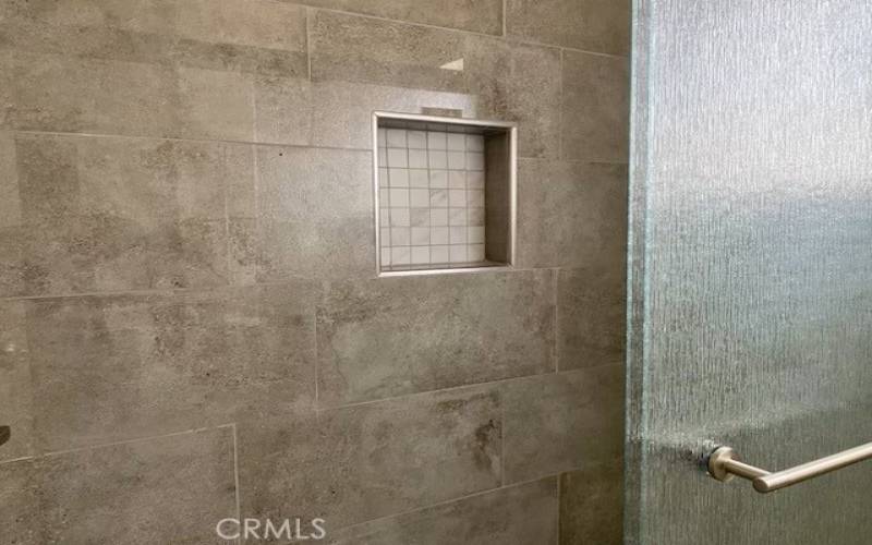 Bathroom with shower  niche