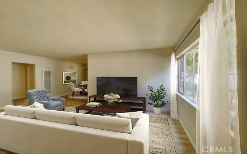 Living Room - virtually staged