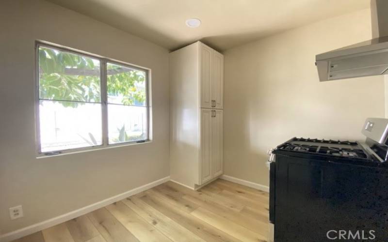 Kitchen with eat in area and more cabinet space