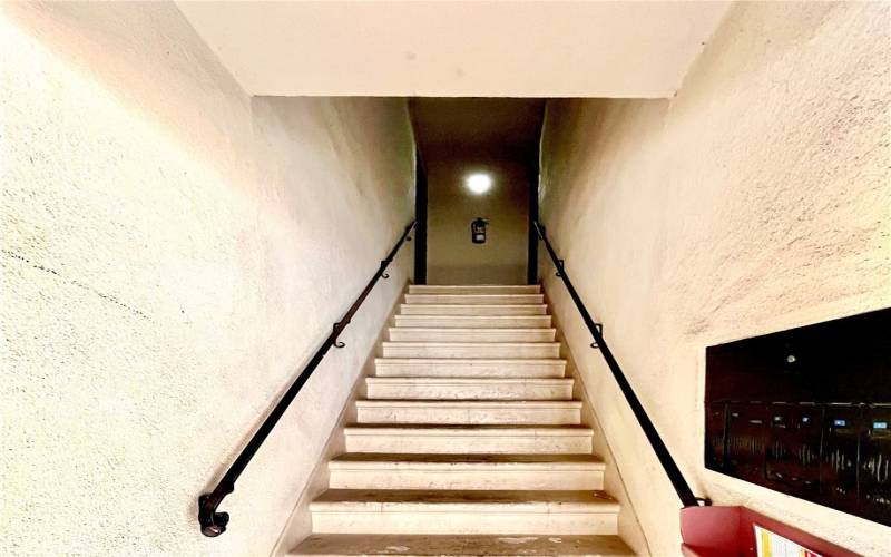 Stairs to the unit