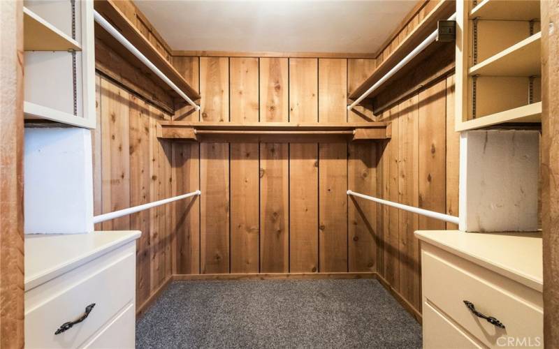 Primary Cedar-lined closet