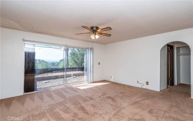 5th Room 

 Master bedroom with sliding door