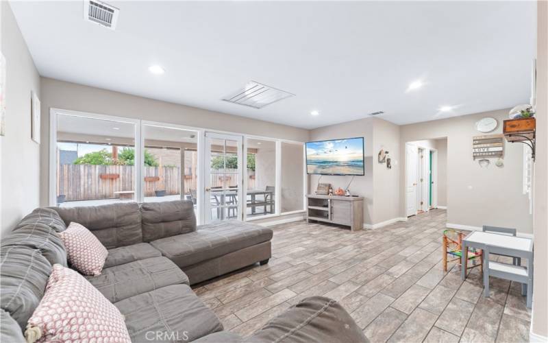 open living room with beautiful natural lighting